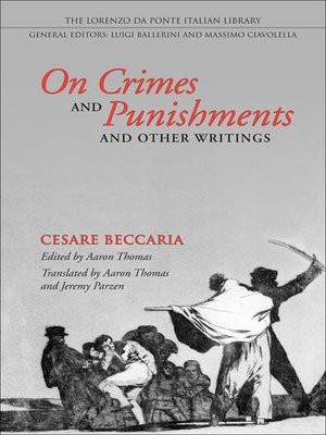 cover image of On Crimes and Punishments and Other Writings